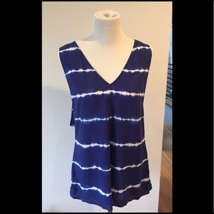 F21 Blue Tie Dye Romper